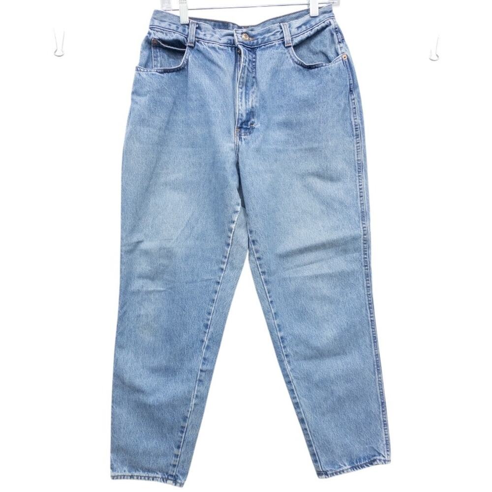 Vintage Gitano High Waist Ankle Jeans Tapered Light Wash 100% Cotton Waist 28